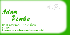 adam pinke business card